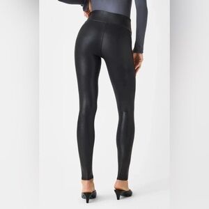 SPANX Shiny Black Leggings